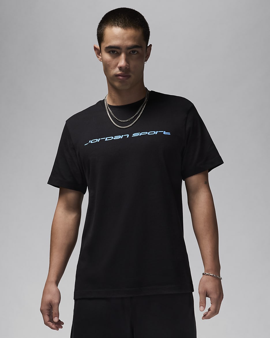 Black and blue jordan shirt online